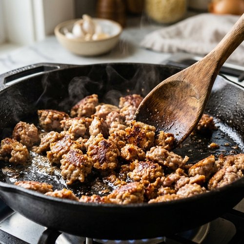 Step 1: Brown the Sausage and Build Your Flavor Foundation