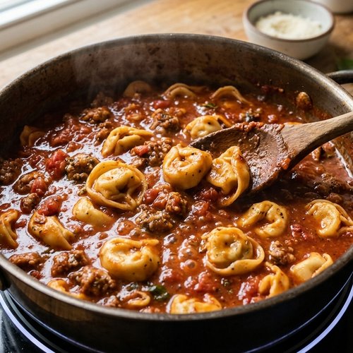 Step 4: Cook the Tortellini Directly in the Sauce