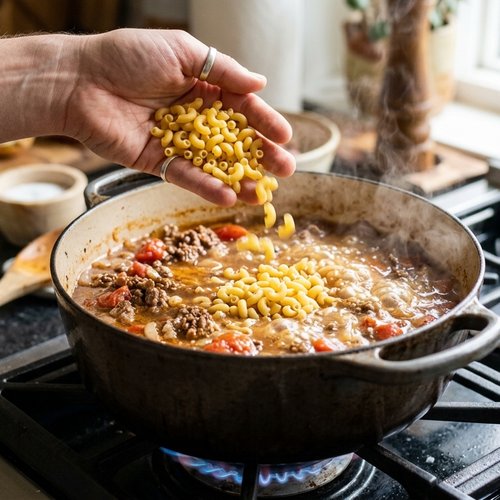 Step 5: Add the Pasta and Bring to a Boil