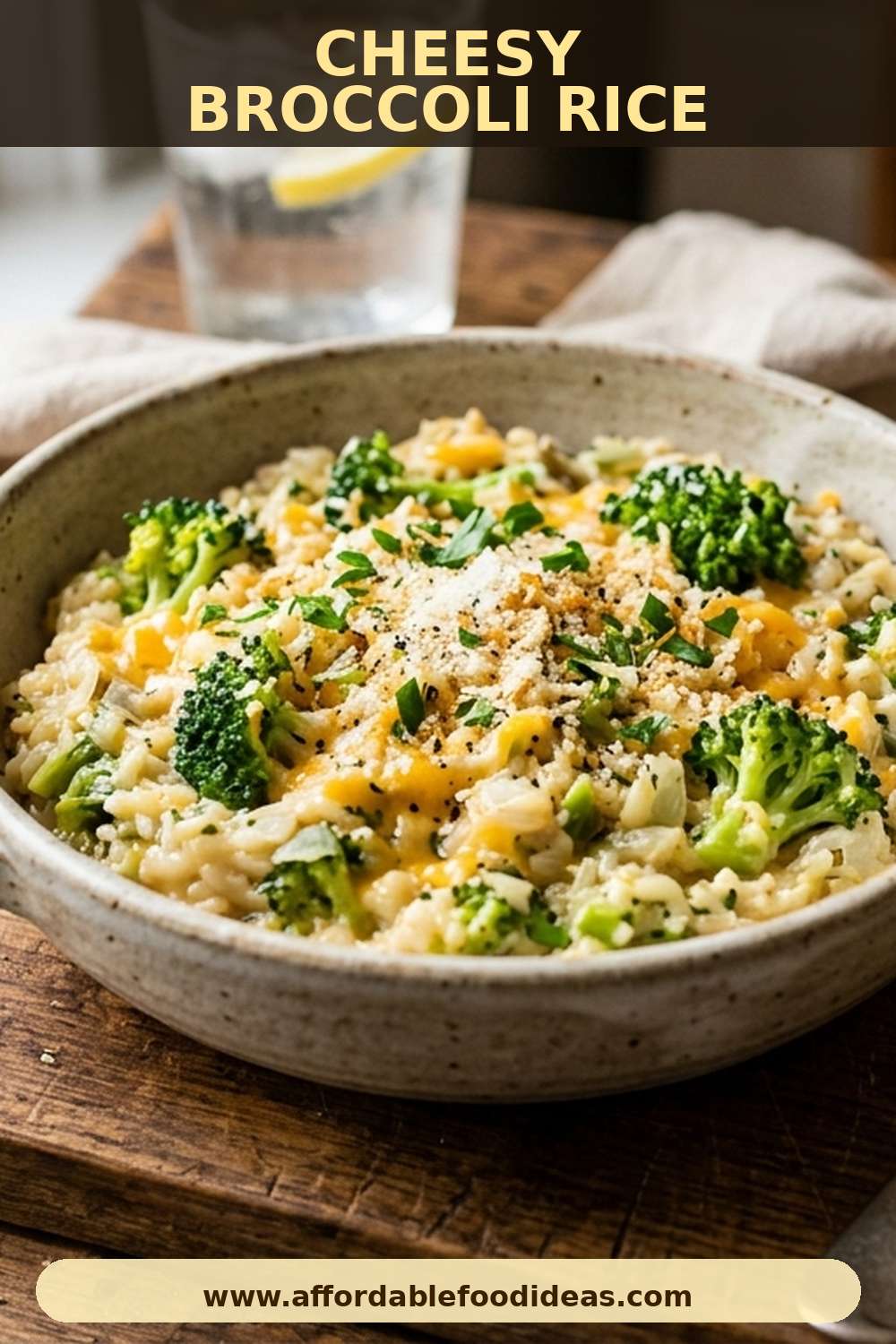 Cheesy Broccoli Rice Recipe