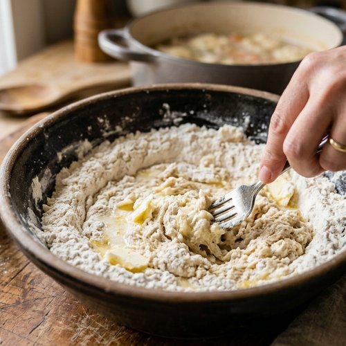 Step 5: Make the Dumpling Batter (Simpler Than You Think)