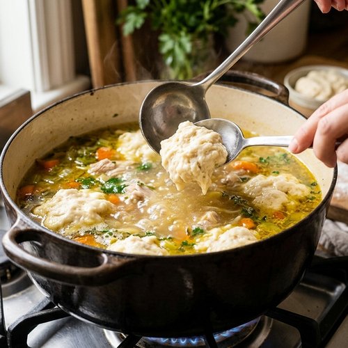 Step 6: Drop the Dumplings Into Simmering Broth