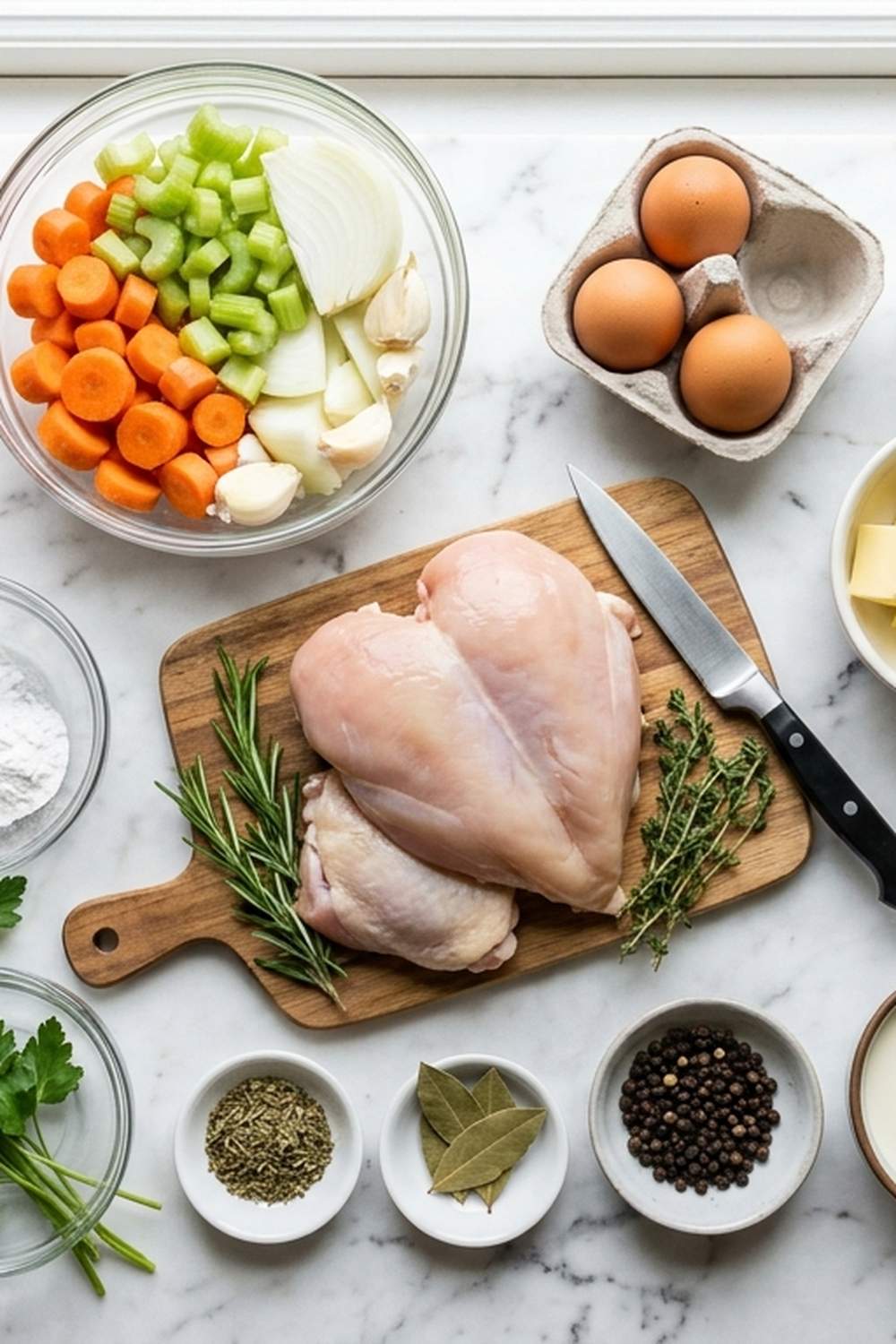Chicken Drop Dumplings Recipe ingredients