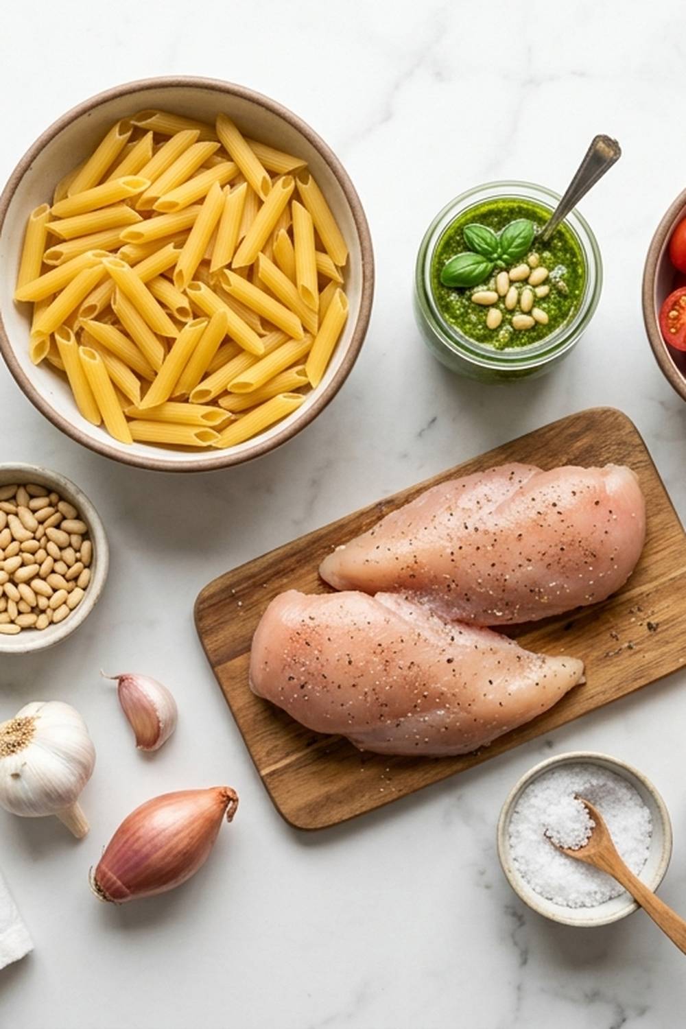 Chicken Pesto Penne Recipe ingredients