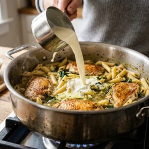 Chicken Pesto Penne Recipe All Diets step 6