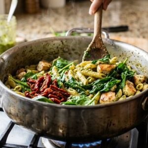 Chicken Pesto Penne Recipe All Diets step 8